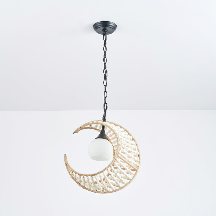 Lunar Crest Pendant Lamp 15"