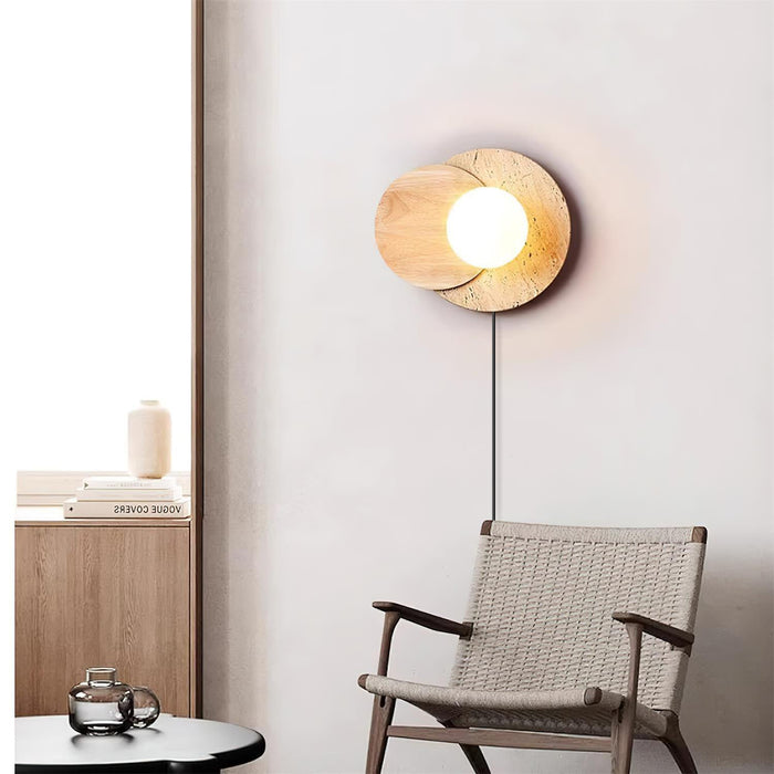 Lunar Eclipse Plug-in Wall Lamp 11.8"