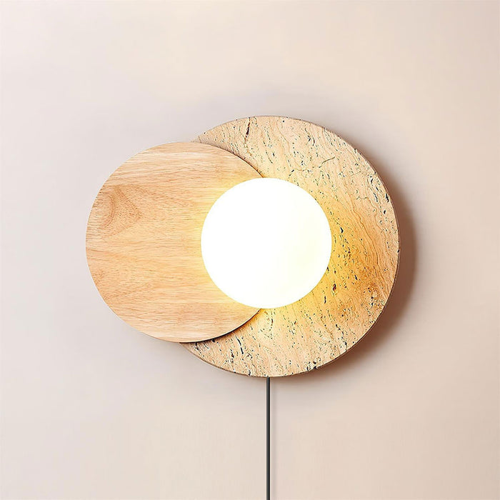 Lunar Eclipse Plug-in Wall Lamp 11.8"