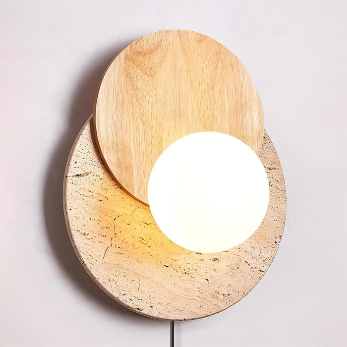 Lunar Eclipse Plug-in Wall Lamp 11.8"