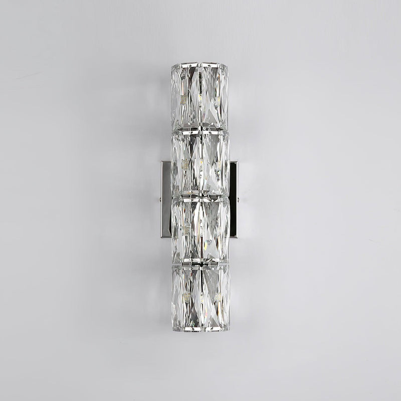 Luxury Crystal Column LED Wall Lamp