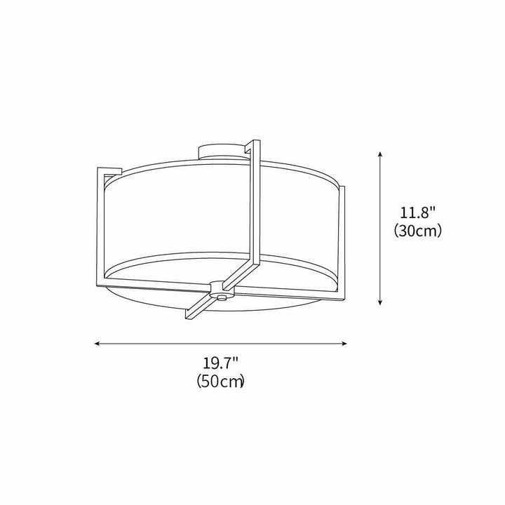 Malen Semi-Flush Mount 19.7" – detail 3