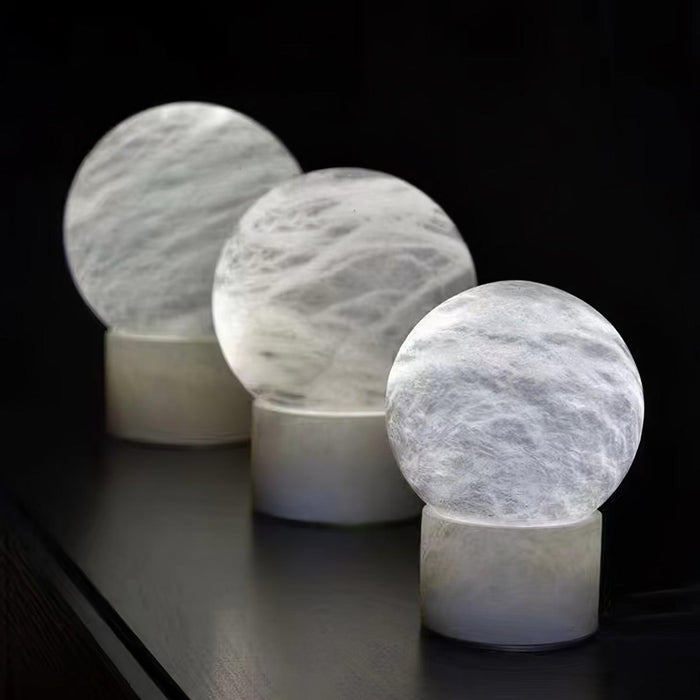 Marble Ball Table Lamp 7.1"