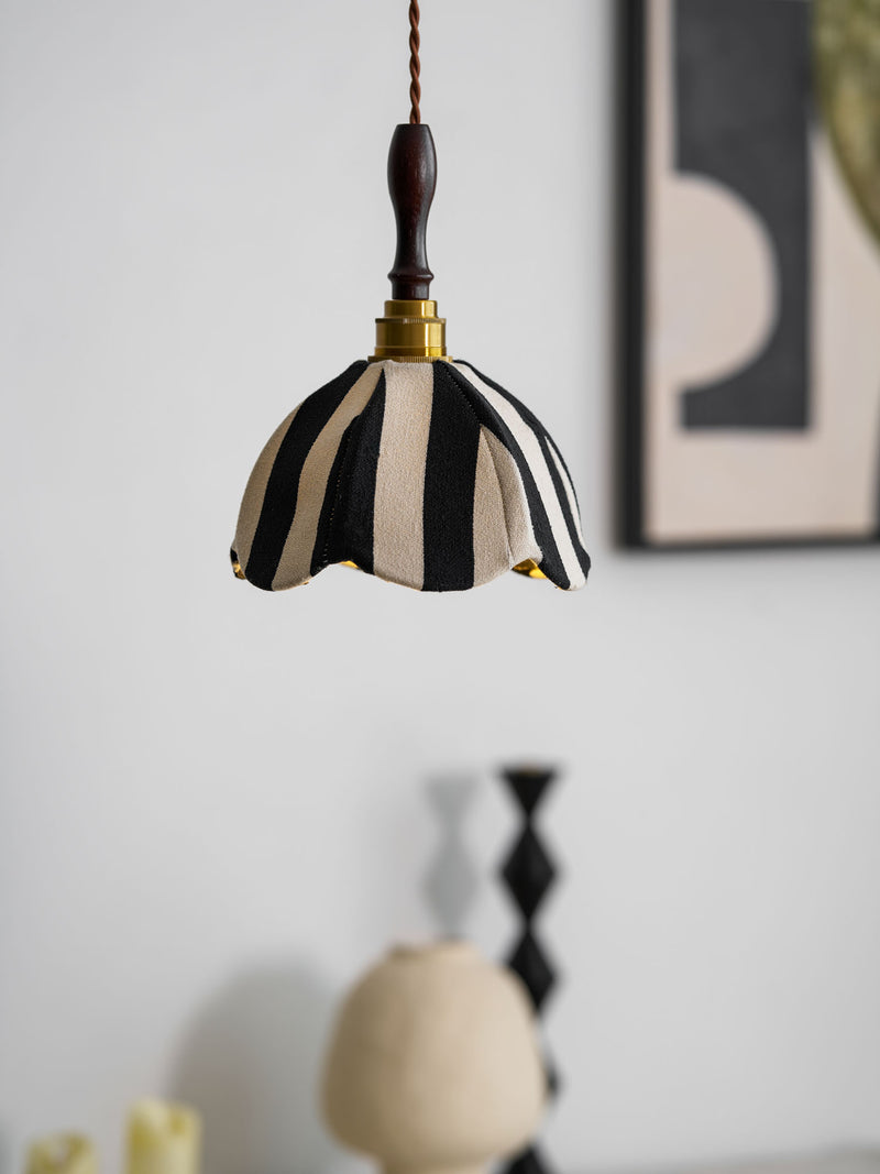 Stripe Tulip Pendant Light 7.9"