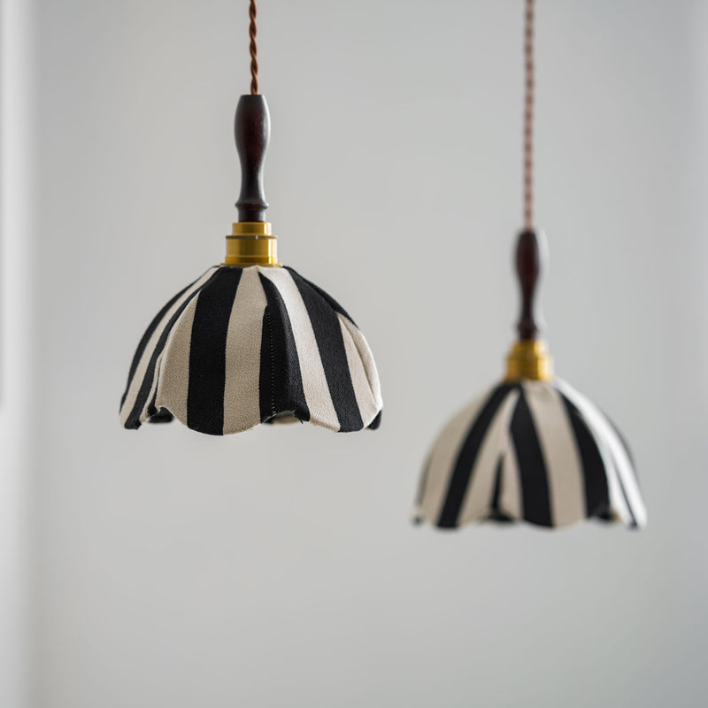 Stripe Tulip Pendant Light 7.9"