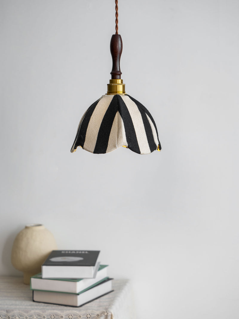 Stripe Tulip Pendant Light 7.9"