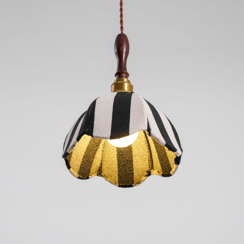 Stripe Tulip Pendant Light 7.9"