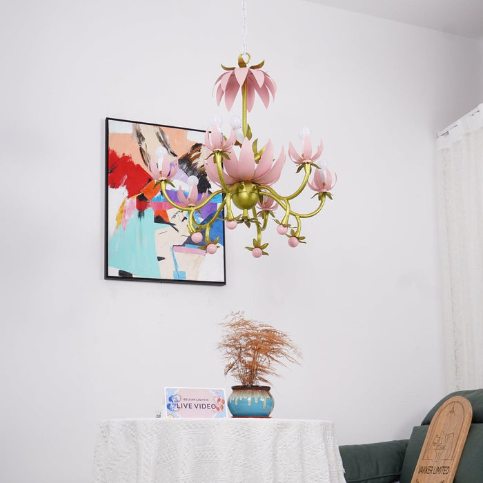 Mardi Gras Blossom Chandelier