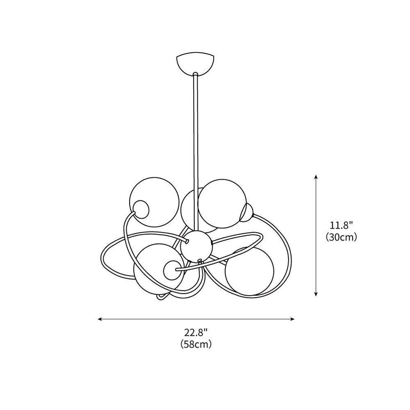 Maru Chandelier 22.8"