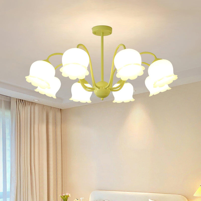 Matcha Resin Flower Chandelier