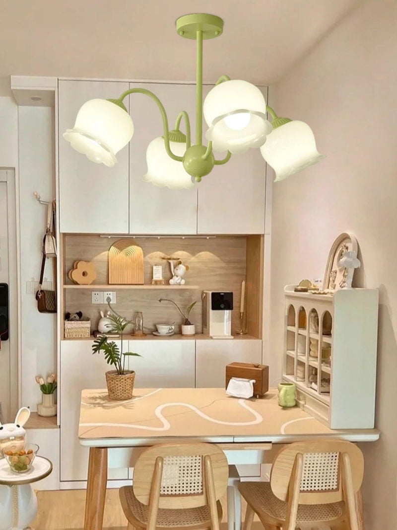 Matcha Resin Flower Chandelier