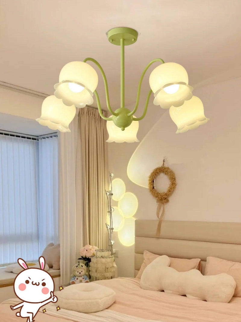 Matcha Resin Flower Chandelier