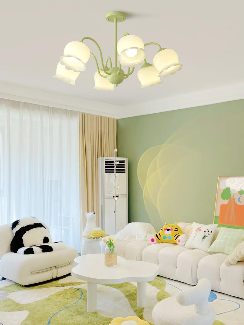 Matcha Resin Flower Chandelier