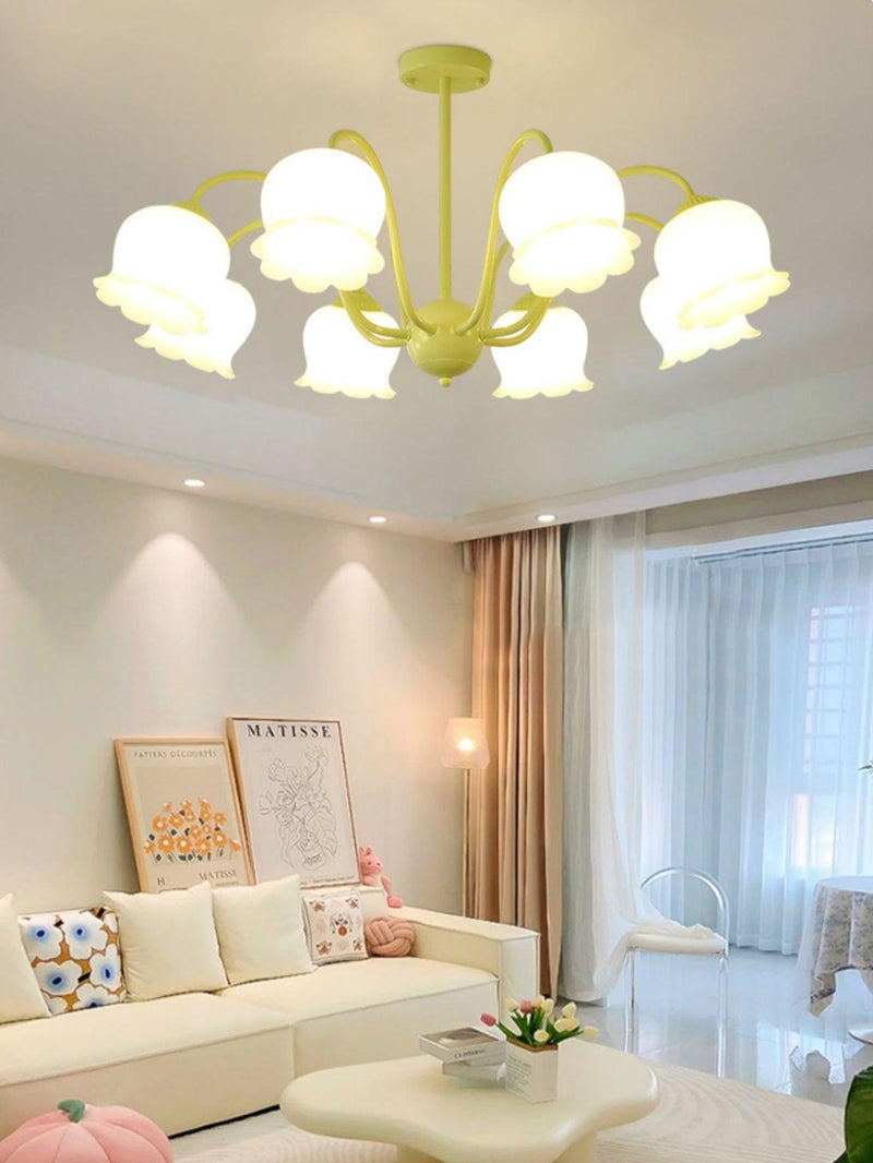 Matcha Resin Flower Chandelier