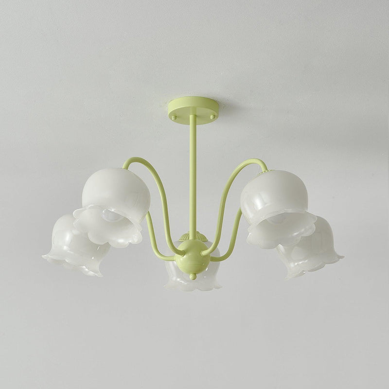 Matcha Resin Flower Chandelier