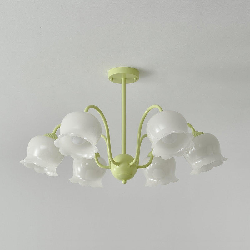 Matcha Resin Flower Chandelier