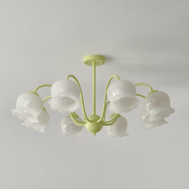 Matcha Resin Flower Chandelier