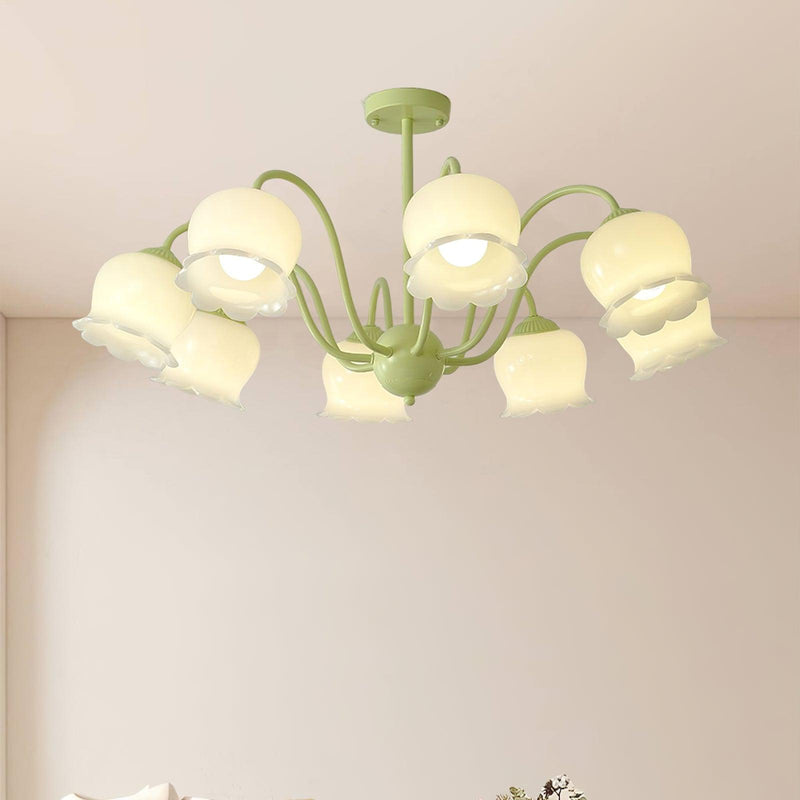 Matcha Resin Flower Chandelier