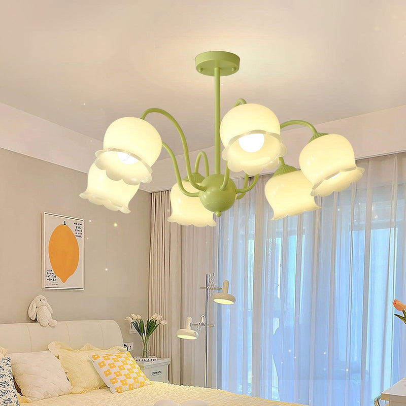 Matcha Resin Flower Chandelier