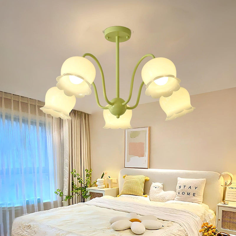 Matcha Resin Flower Chandelier