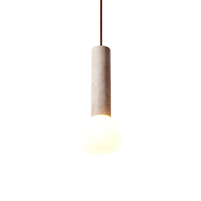 Matchstick Travertine Pendant Lamp 4.7"