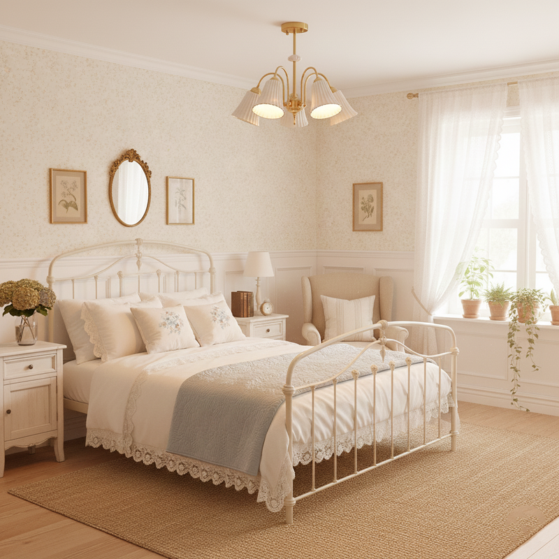 Medieval Ceramic Trumpet Chandelier