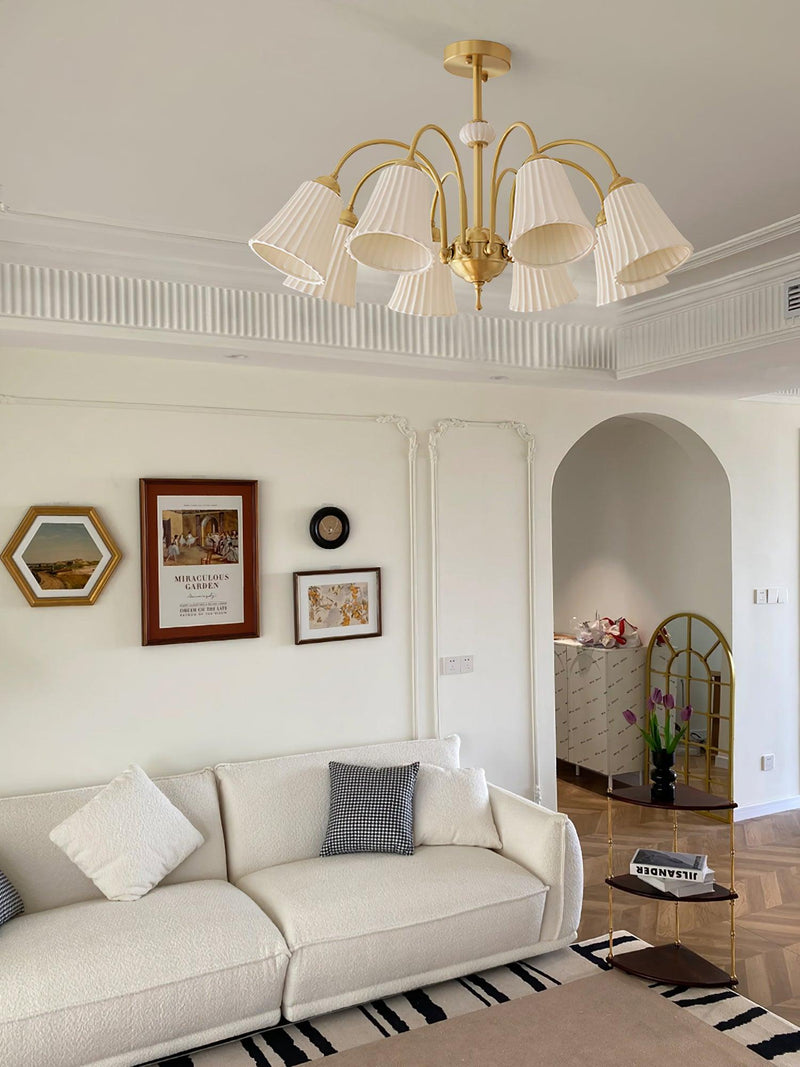 Medieval Ceramic Trumpet Chandelier