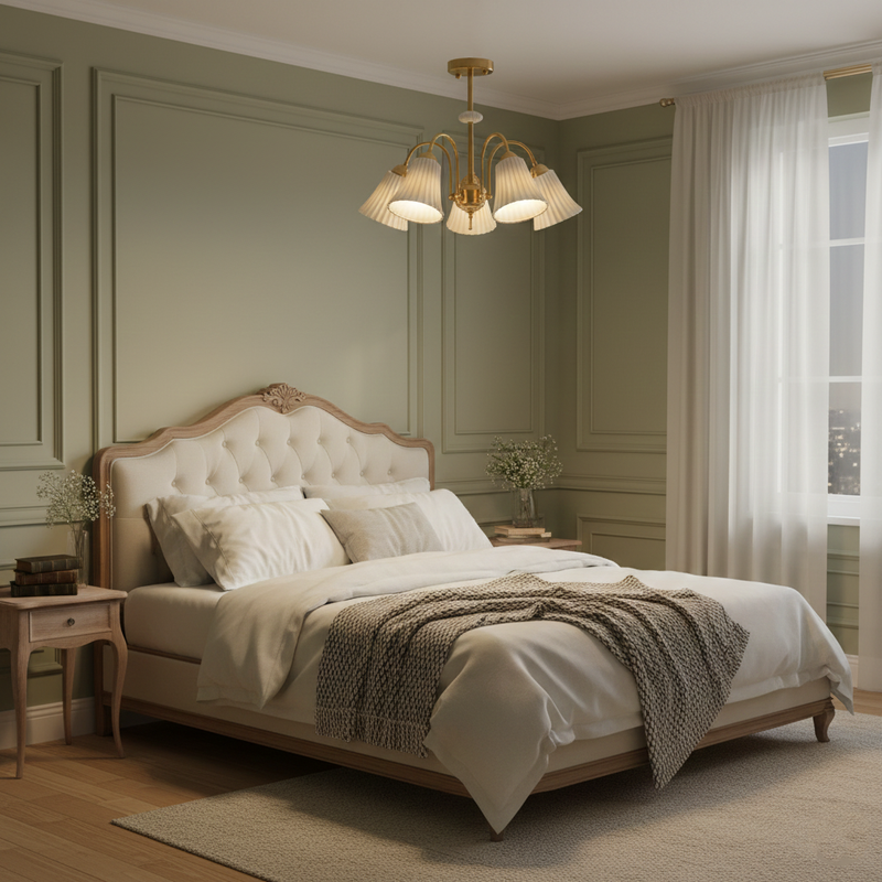 Medieval Ceramic Trumpet Chandelier