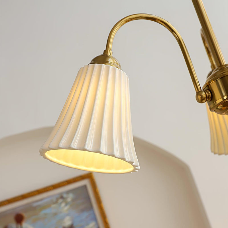 Medieval Ceramic Trumpet Chandelier