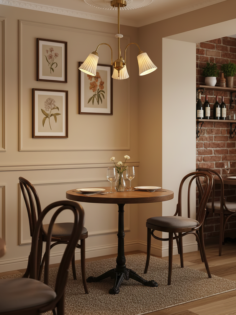 Medieval Ceramic Trumpet Chandelier