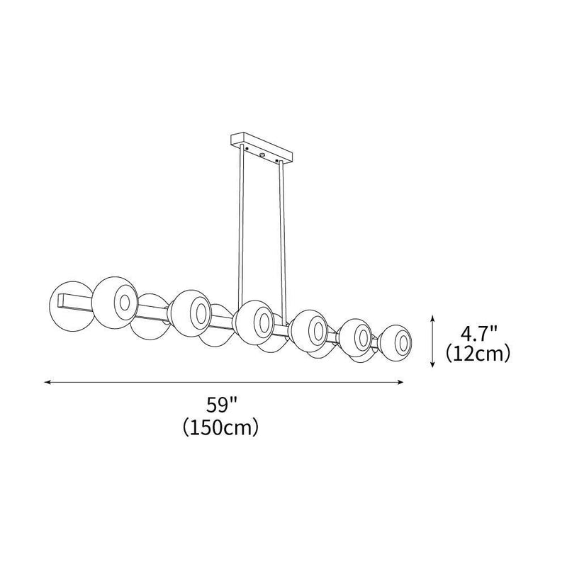 Mercury Line Chandelier