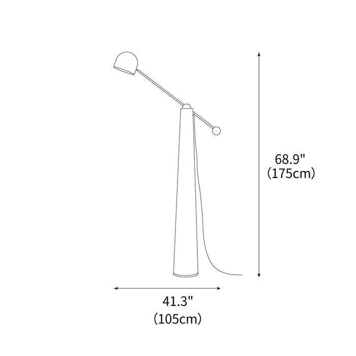 Metronome Floor Lamp 41.3"