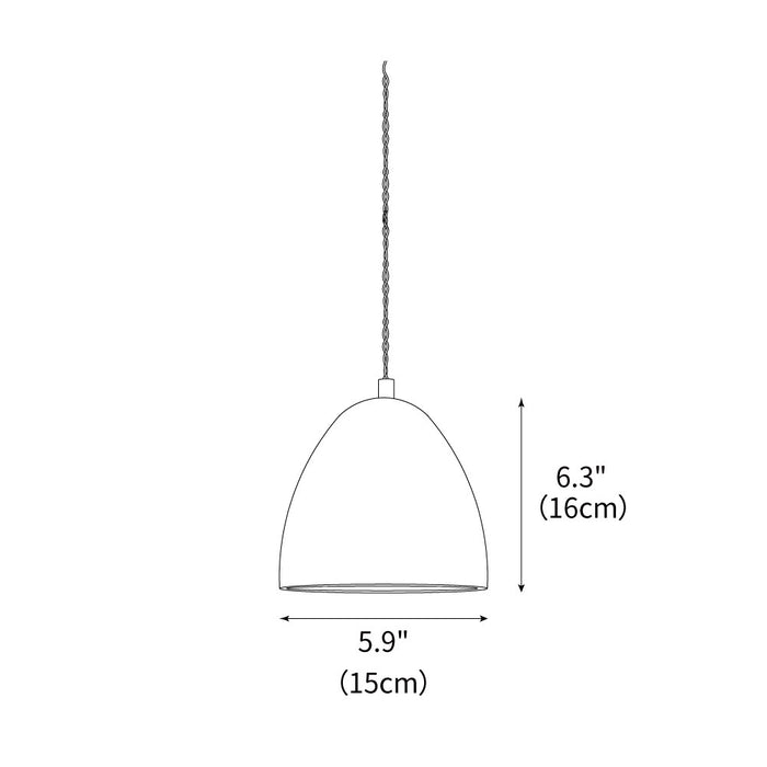 Microcement Pendant Lamp