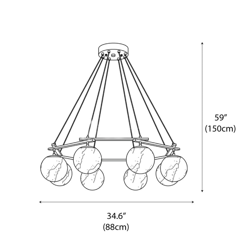 Miira Alabaster Chandelier