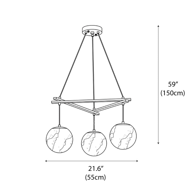 Miira Alabaster Chandelier