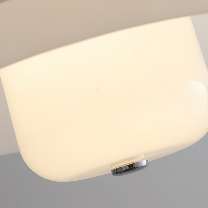 Milk White Layer Pendant Lamp 15.7″
