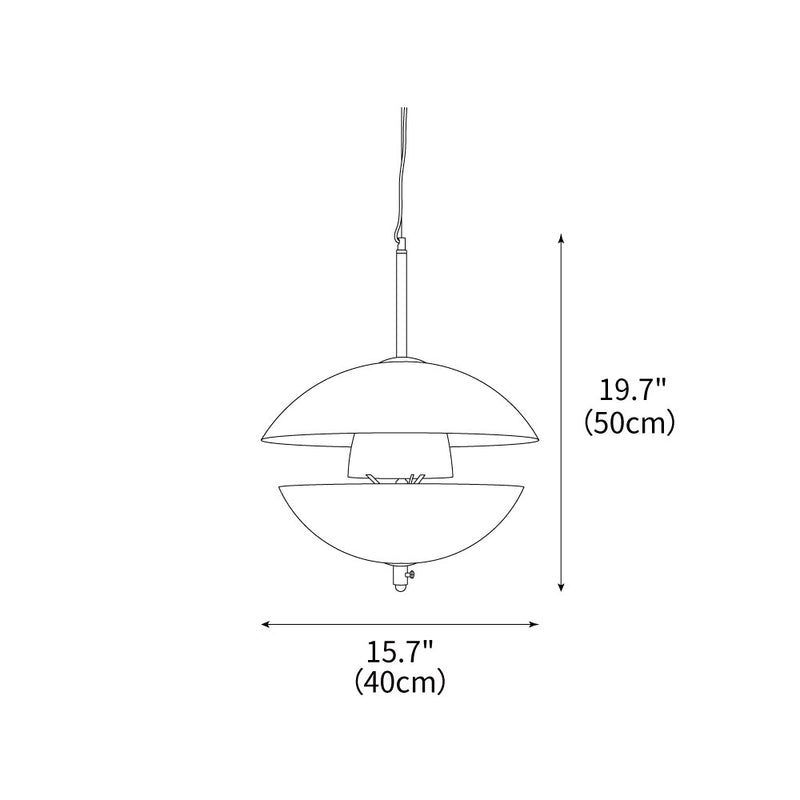 Miller Shell Pendant Light 15.7"
