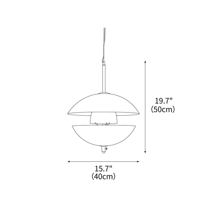 Miller Shell Pendant Light 15.7"