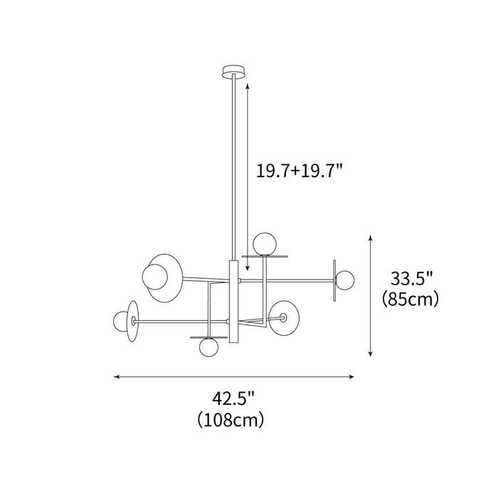 Miro Chandelier 42.5"