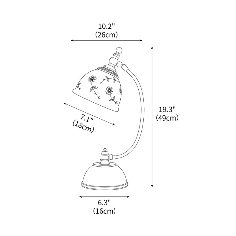 Mishya Floral Table Lamp