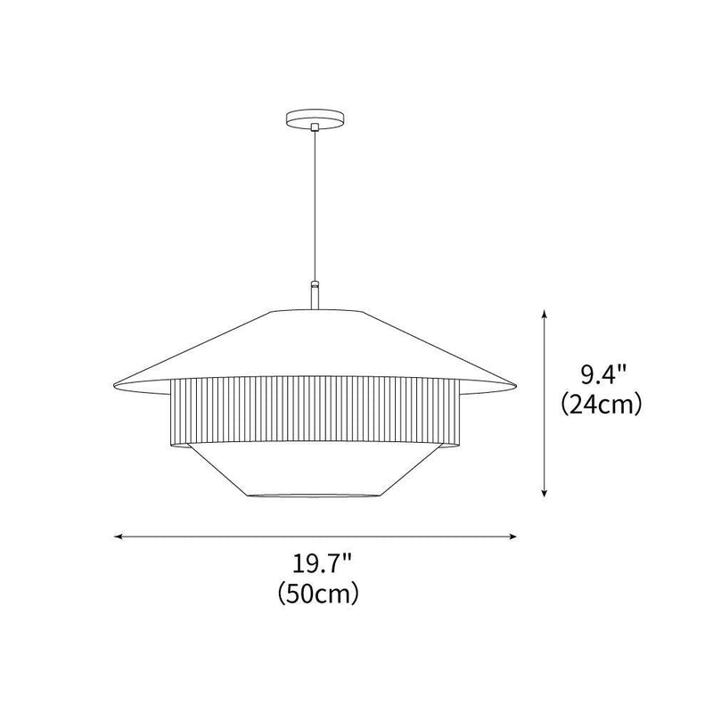 Mixed Woven Pendant Light
