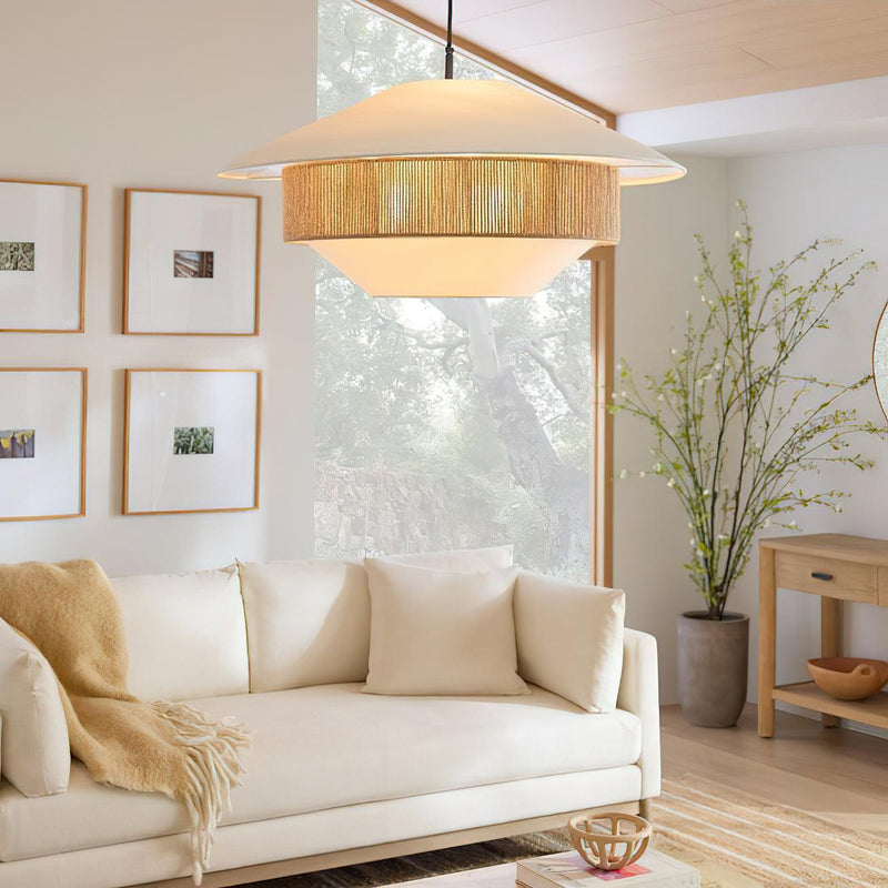 Mixed Woven Pendant Light