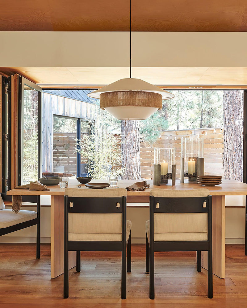 Mixed Woven Pendant Light