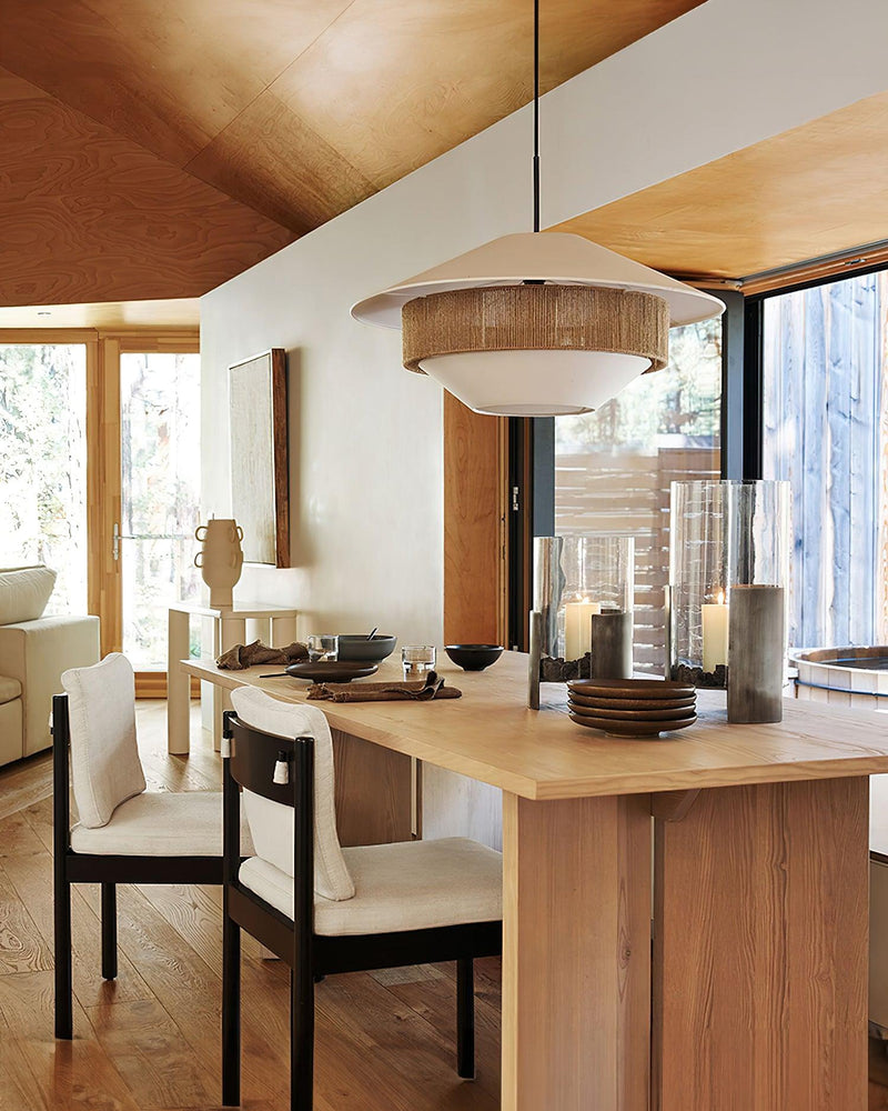 Mixed Woven Pendant Light