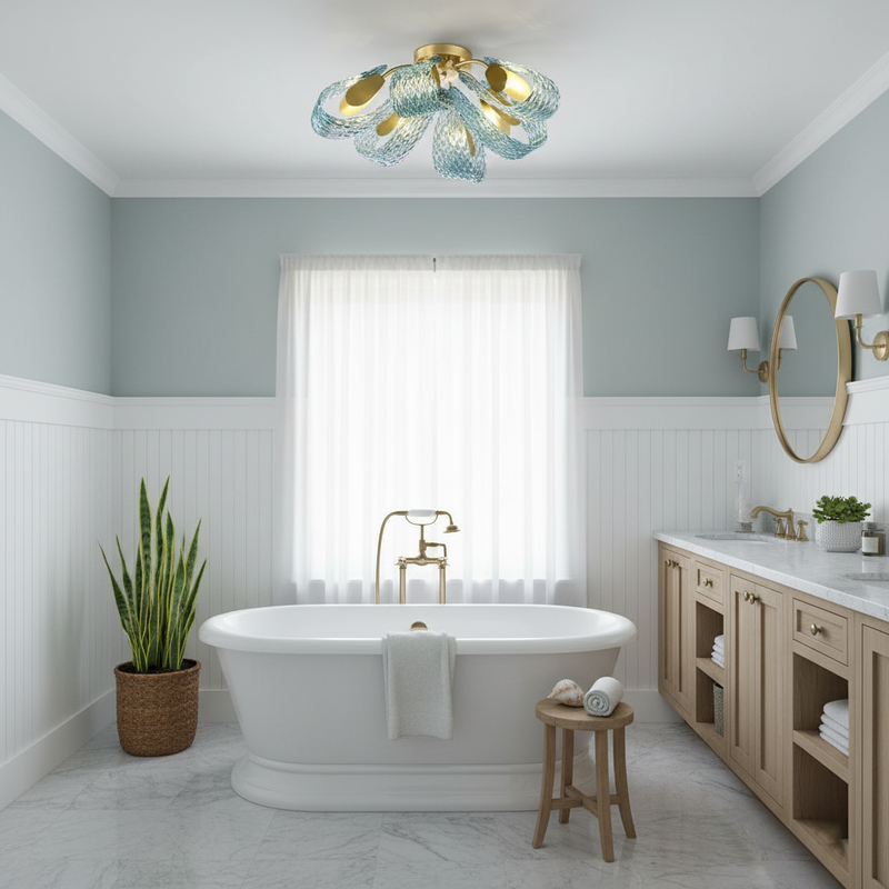 Mocenigo Azure Ceiling Light