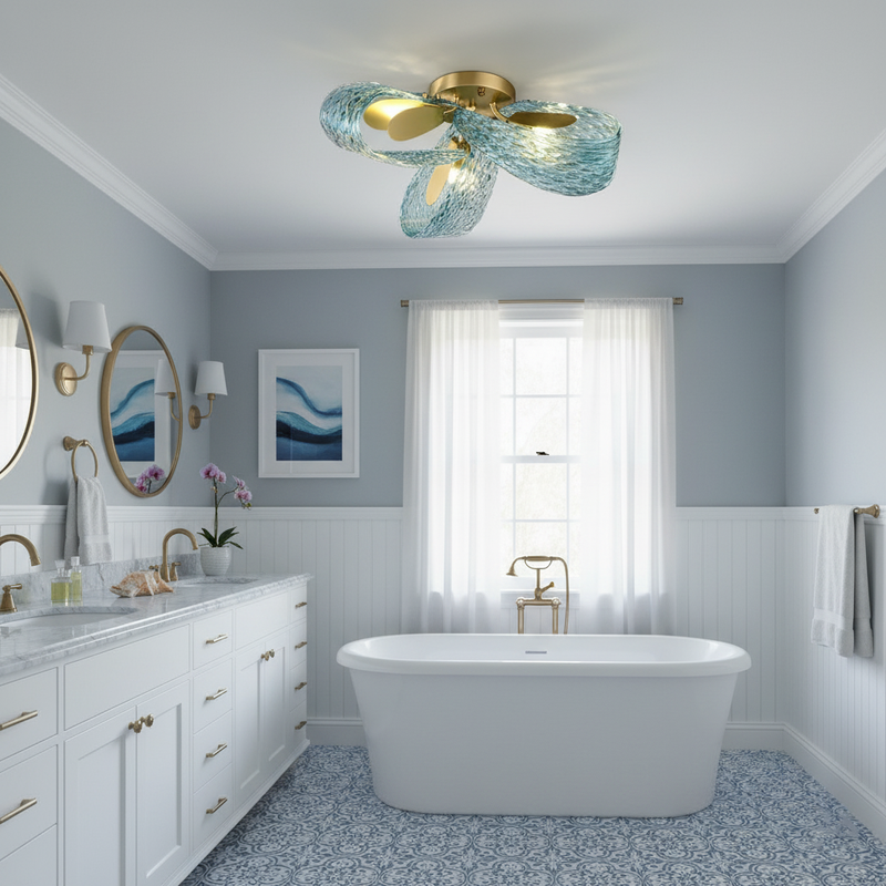 Mocenigo Azure Ceiling Light