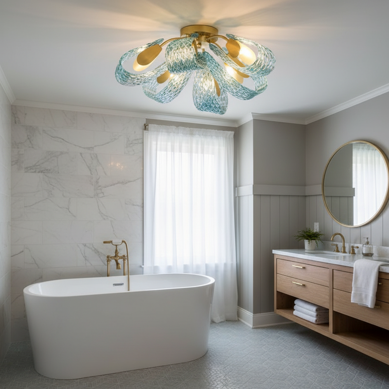 Mocenigo Azure Ceiling Light