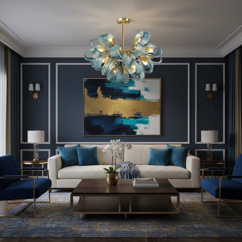 Mocenigo Azure Chandelier