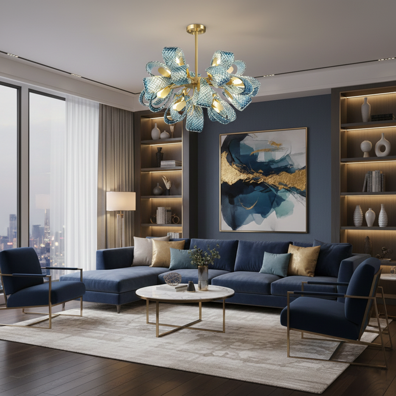 Mocenigo Azure Chandelier