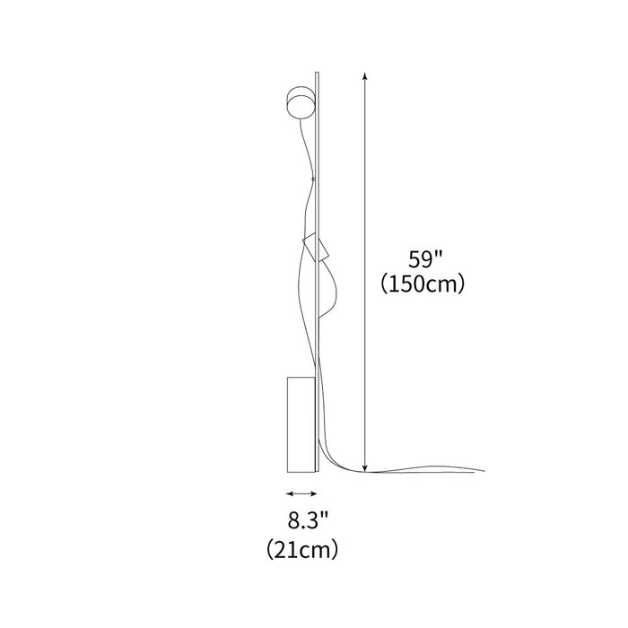 Modern LED Art Floor Lamp 8.3"